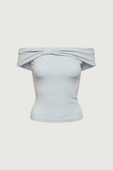 OFF THE SHOULDER BOW TOP