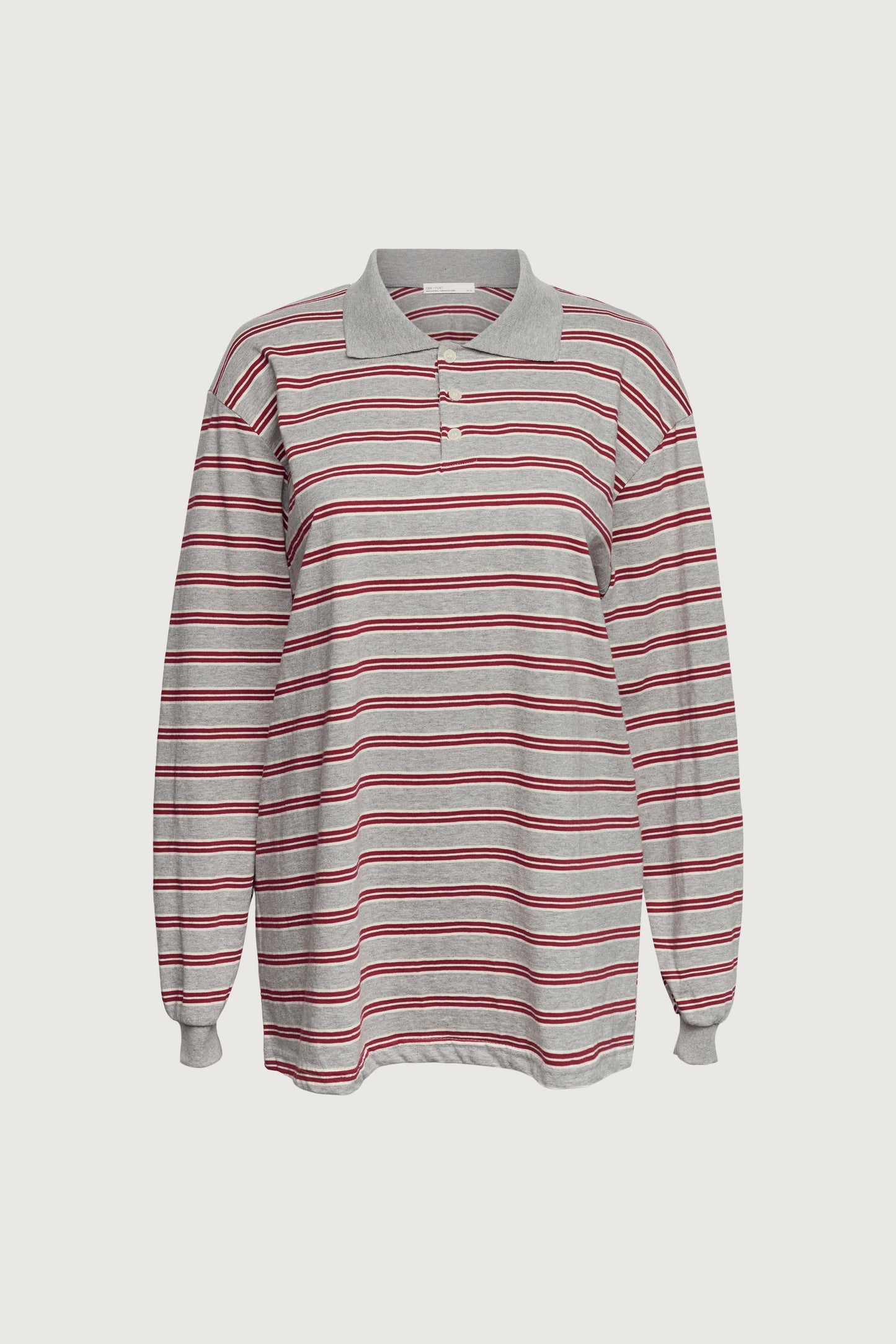 STRIPED RUGBY POLO LONG SLEEVE SHIRT