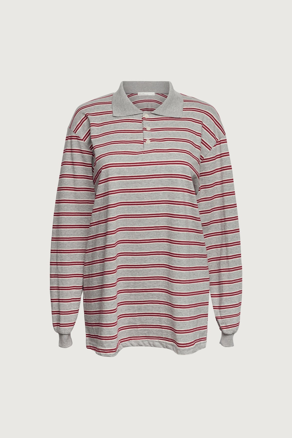 STRIPED RUGBY POLO LONG SLEEVE SHIRT