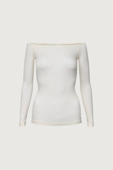 SHEER LIGHTWEIGHT OFF THE SHOULDER TOP
