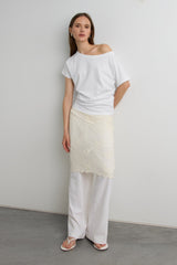 RELAXED FIT OFF THE SHOULDER T-SHIRT