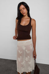 SCOOP NECK CROPPED TANK TOP