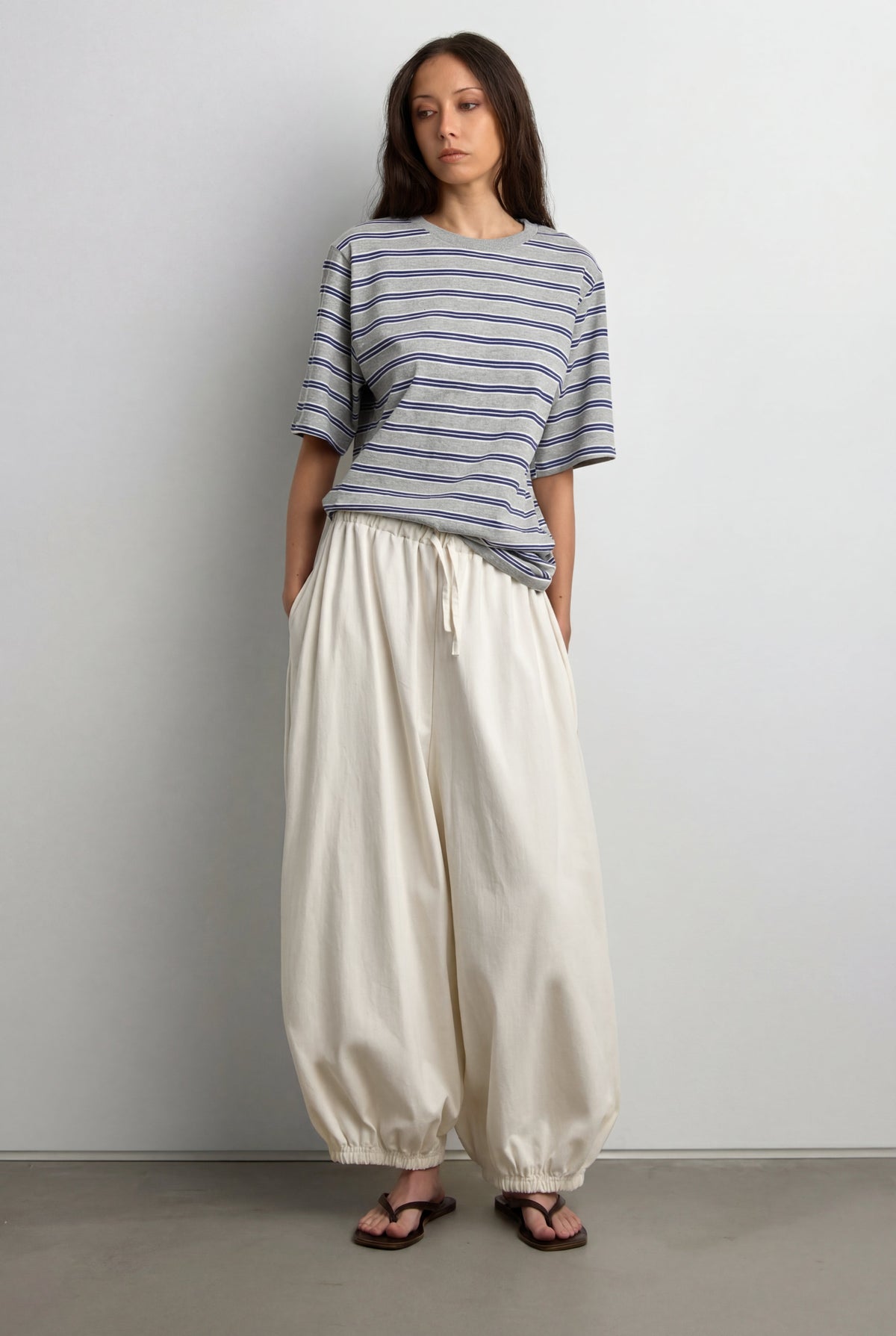 STRIPED COTTON T-SHIRT