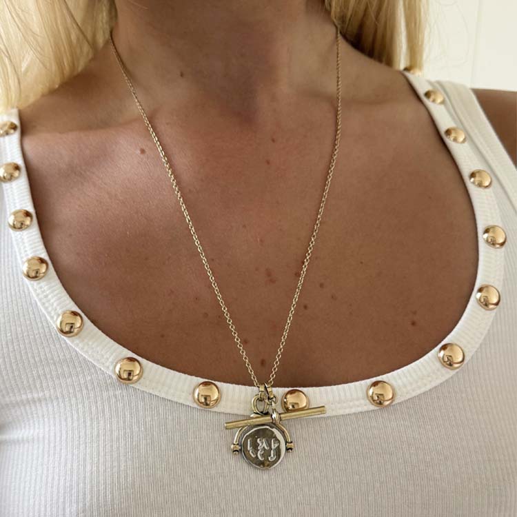 Deloris Thin Chain I Love You Necklace