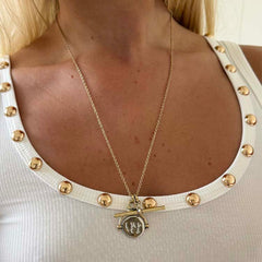 Deloris Thin Chain I Love You Necklace