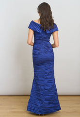 Gina Bacconi Royal Sidney Off-Shoulder Maxi Dress