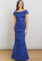 Gina Bacconi Royal Sidney Off-Shoulder Maxi Dress