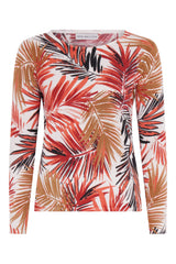 Gina Bacconi Rust Nanette Printed Jumper