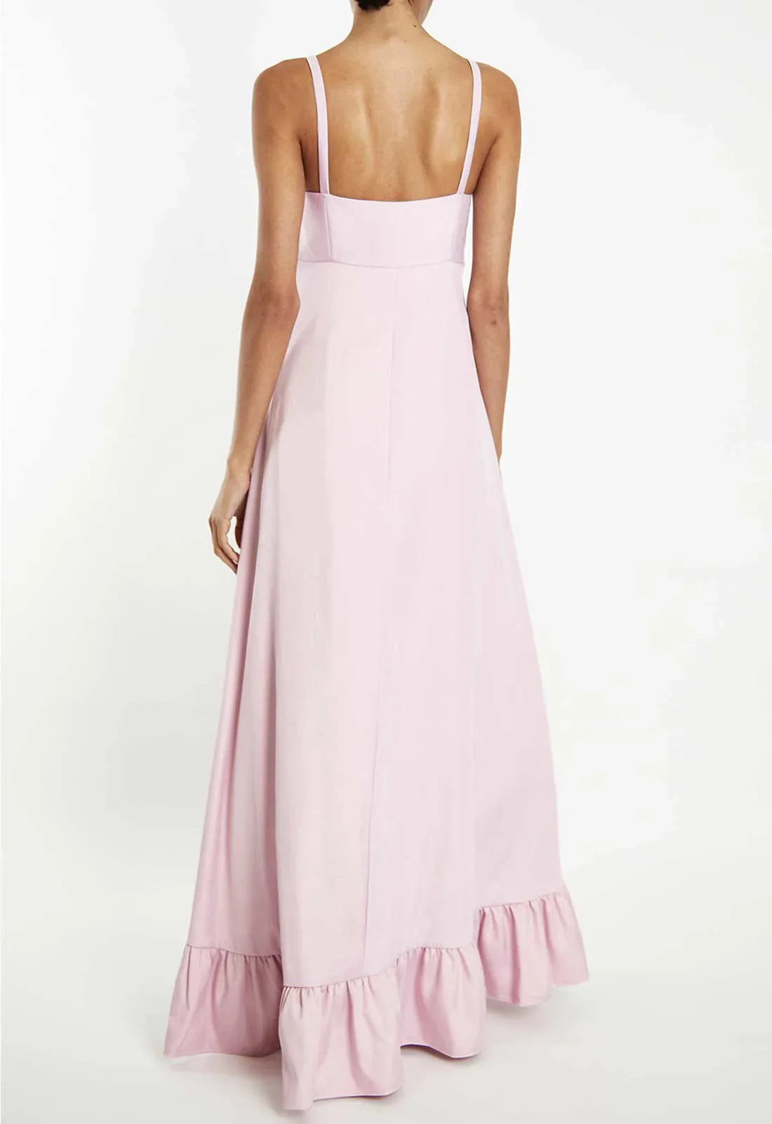 True Decadence Pink Frill Maxi Dress