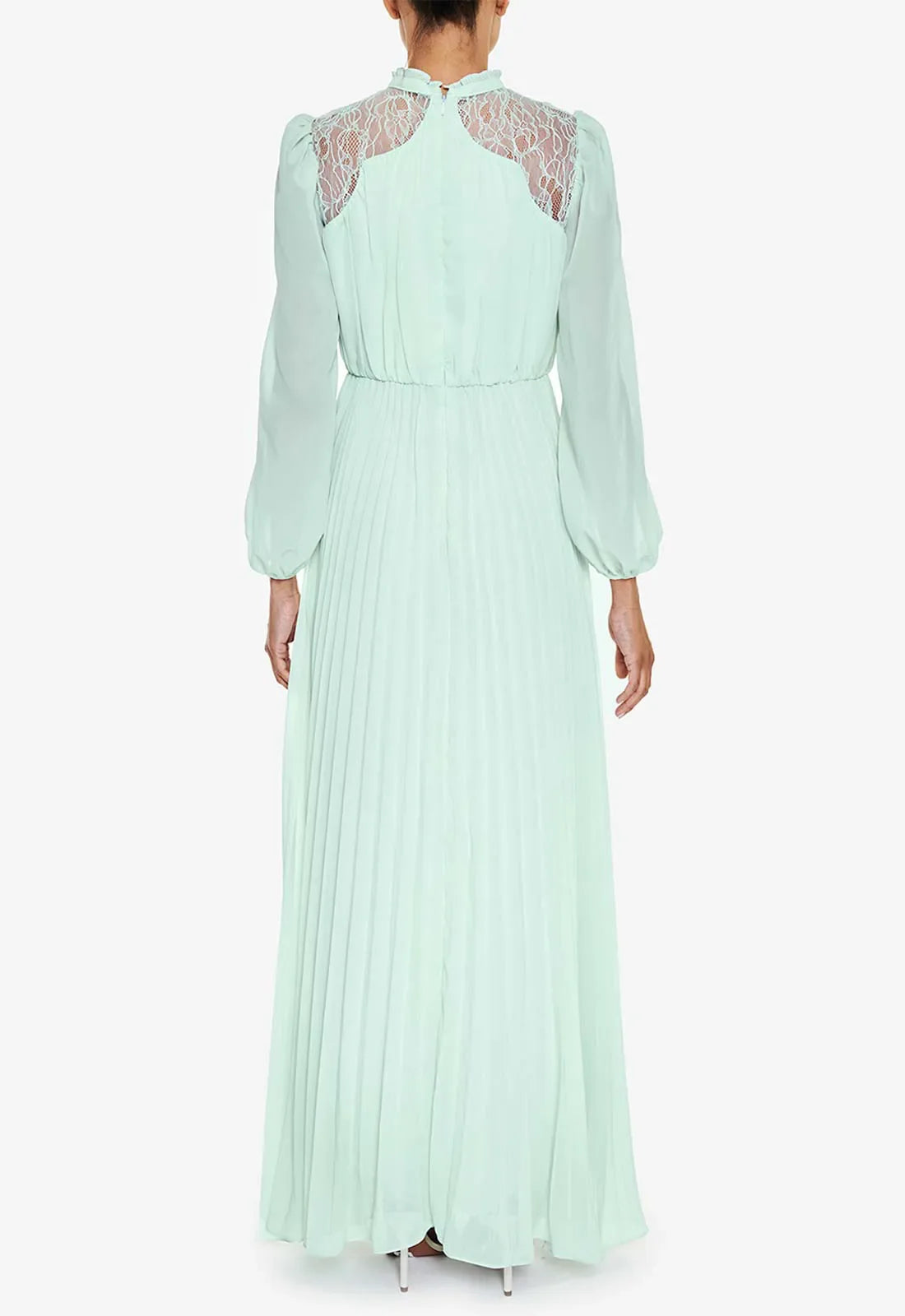 True Decadence Blue Long Sleeve Lace Dress
