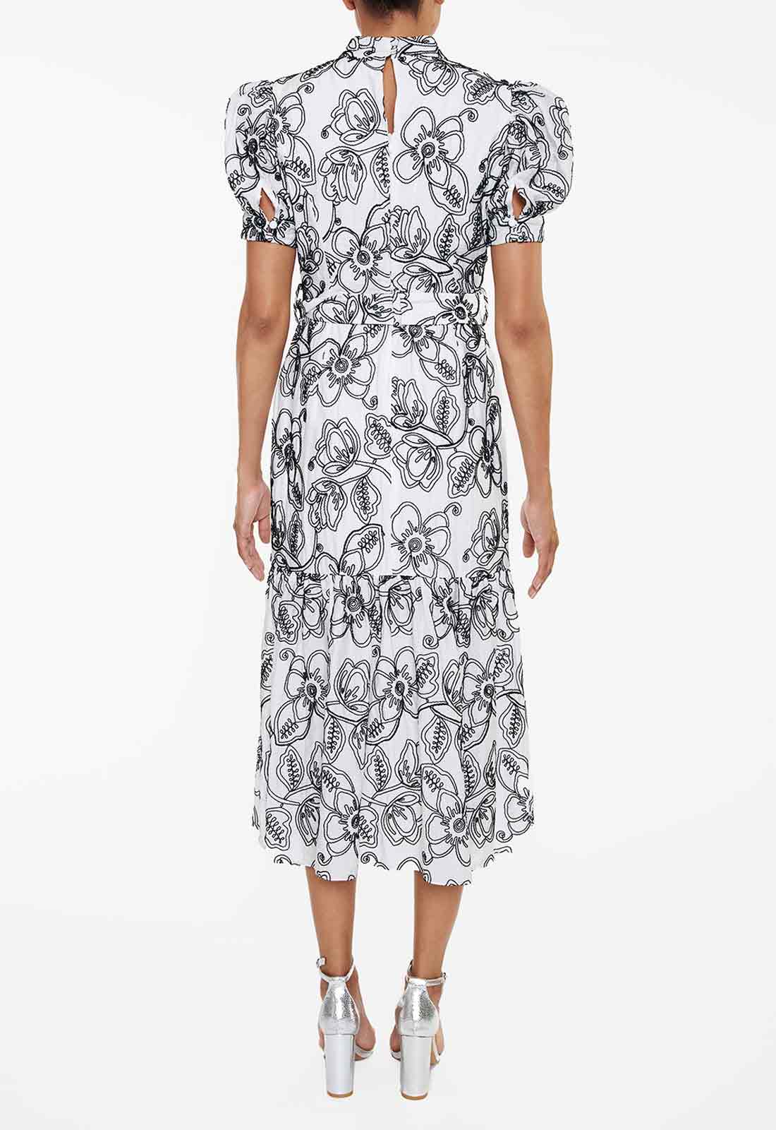 True Decadence White Print Tea Dress