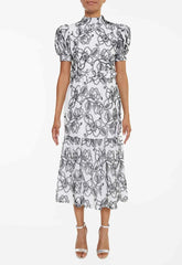 True Decadence White Print Tea Dress
