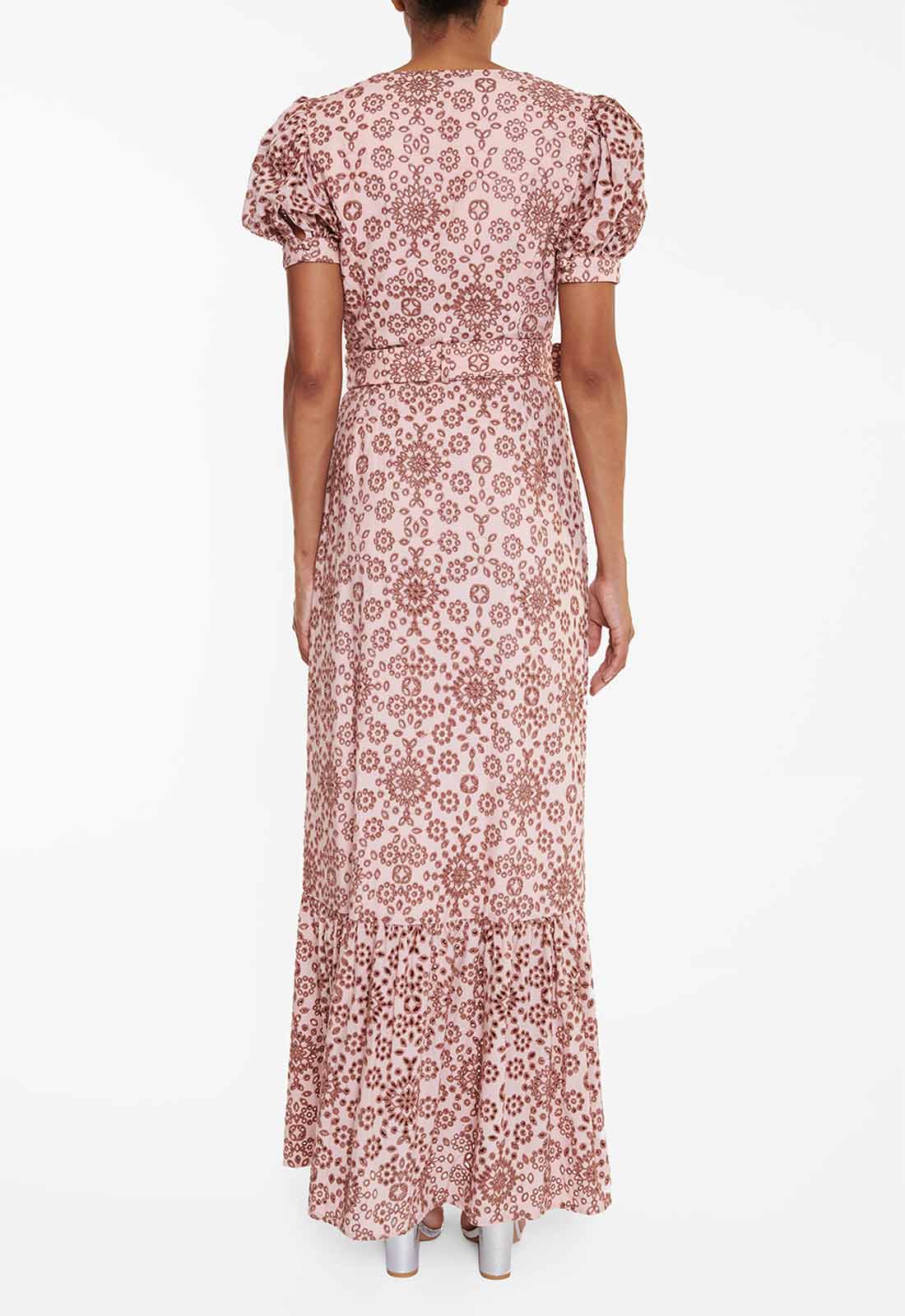 True Decadence Tan Broderie Anglaise Maxi Dress