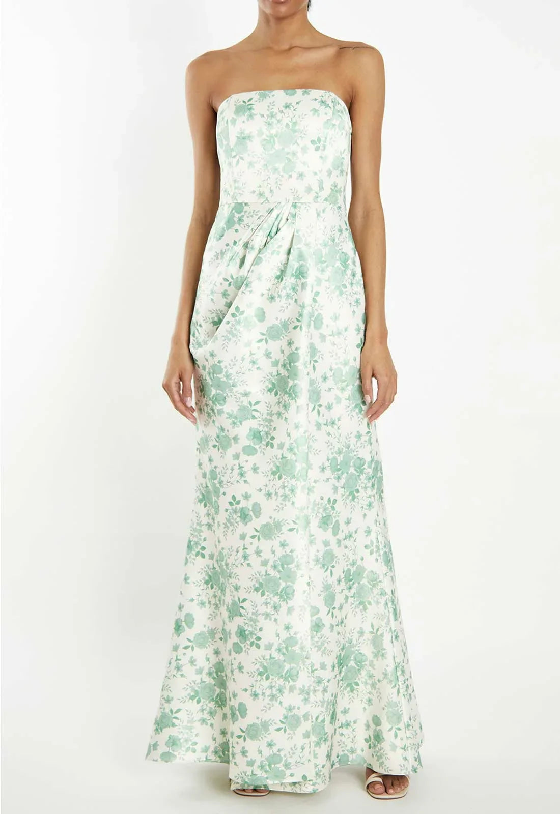 True Decadence Sage Rose Print Maxi Dress