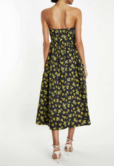 True Decadence Strapless Print Dress