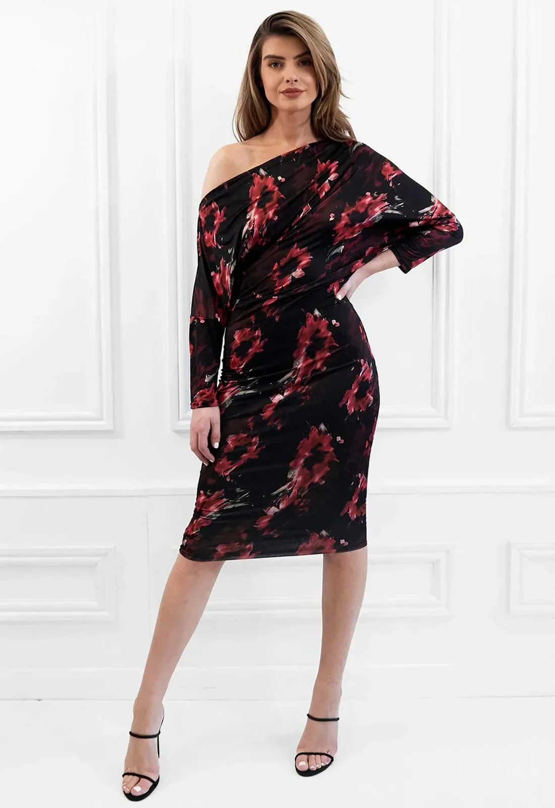 Honor Gold Aubrey Floral Cocktail Dress