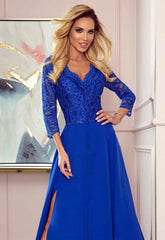 LBD Exclusive Blue Amber Maxi Dress