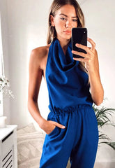 Lady Flare Blue Bella Jumpsuit
