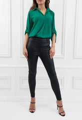 Honor Gold Green Geri Blouse