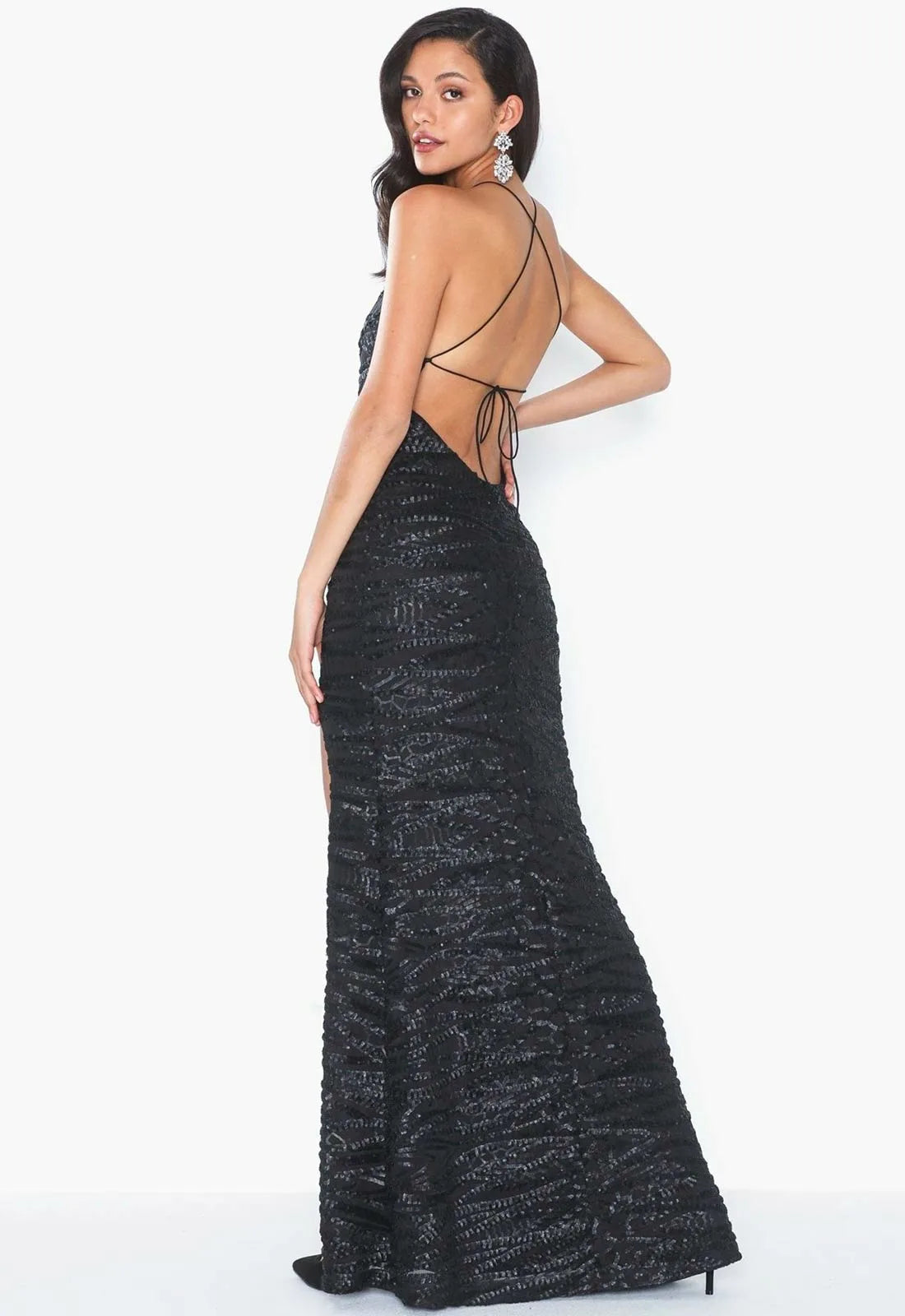 Honor Gold Harley Sequin Maxi in Black