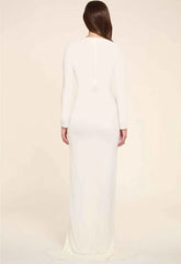 Honor Gold Jessica Long Sleeve Maxi Dress in White