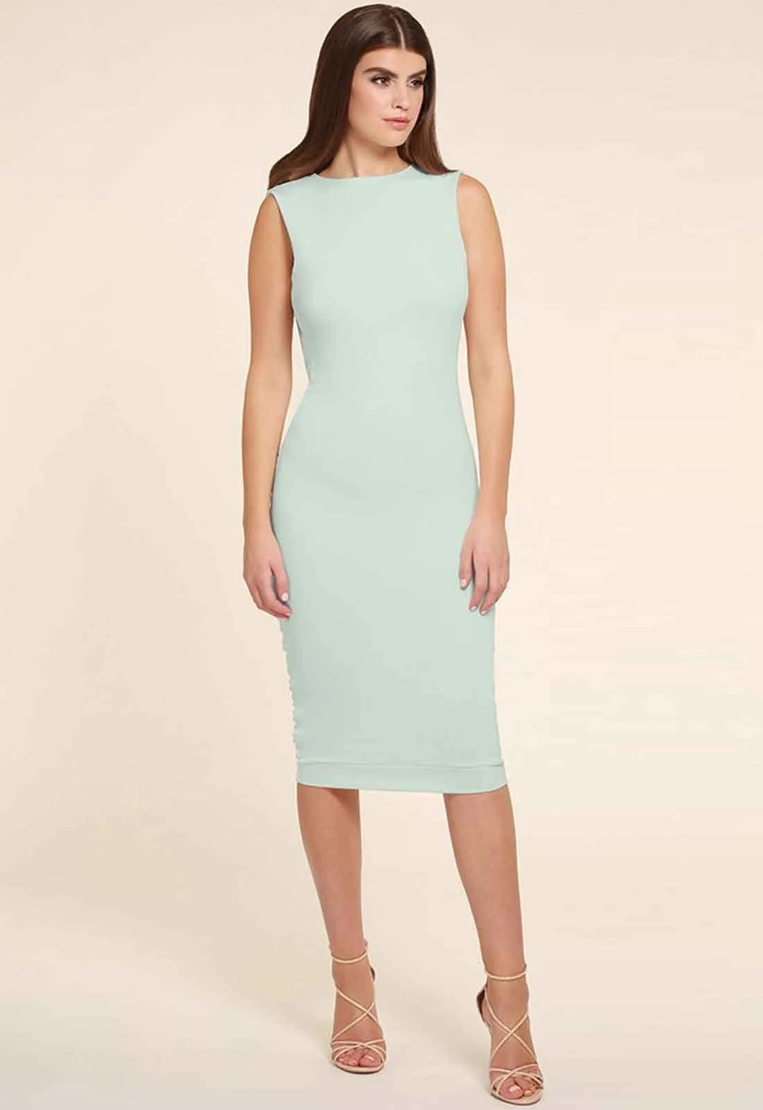 Honor Gold Bella Backless Midi in Mint