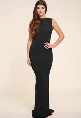 Honor Gold Bella Sleeveless Maxi Dress in Black