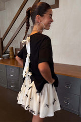 Black Bow Mini Monika Skirt