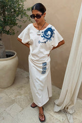 Cream Dolce Vita T-Shirt Dress