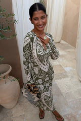 Olive Amara Plisse Gaia Dress