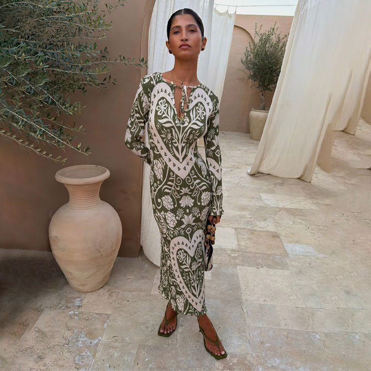 Olive Amara Plisse Gaia Dress