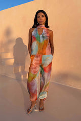 Abstract Lily Top
