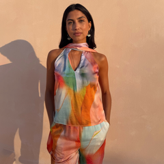 Abstract Lily Top