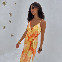 Apricot Strappy Vienna Dress