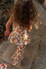 Girl's Banana Cotton Woven Set