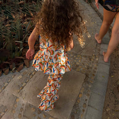 Girl's Banana Cotton Woven Set