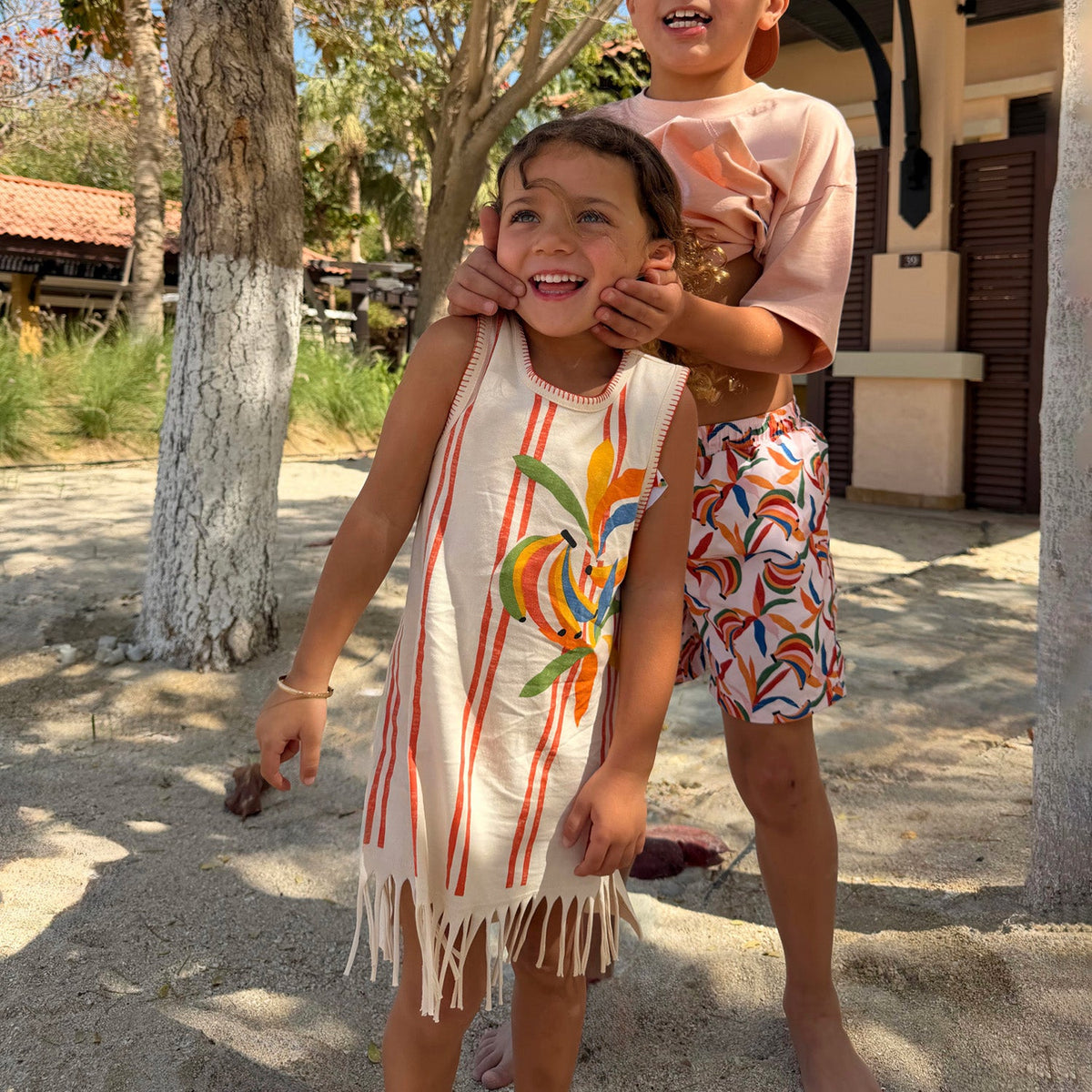 Girl's Banana Jersey Cotton Dress