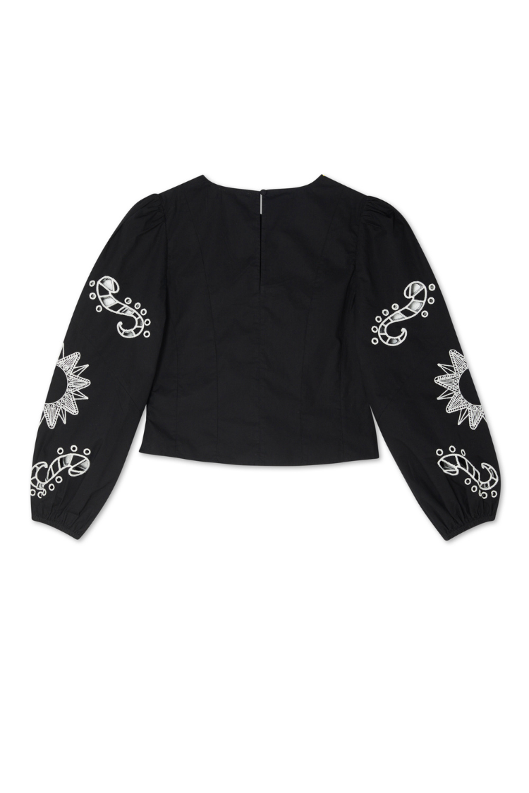 Black Enchanted Lillie Top