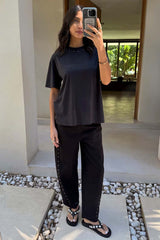 Black Studded T-Shirt