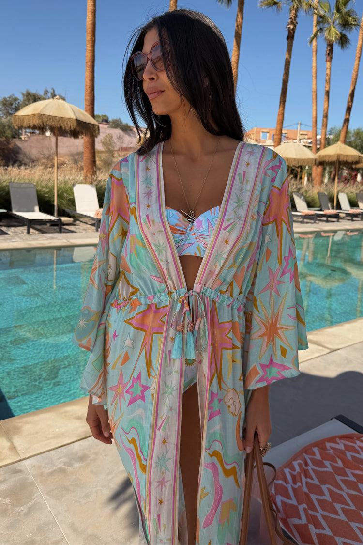 Blue Dreamer Maxi Kimono
