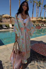 Blue Dreamer Maxi Kimono