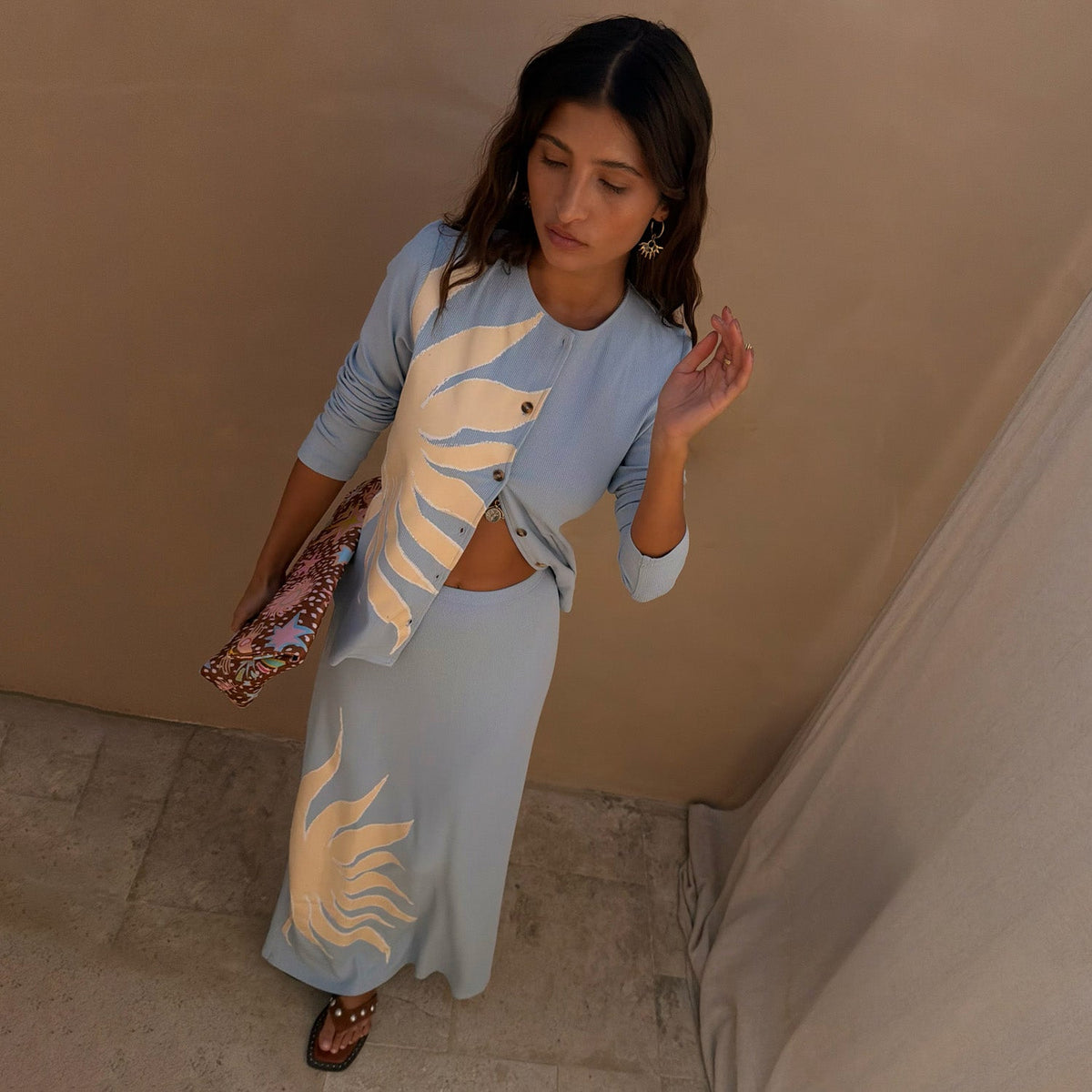 Ice Blue Sol Alexa Cardigan