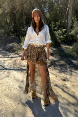 Brown Bandana Cassie Skirt