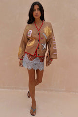 Camel Mystical Cardigan