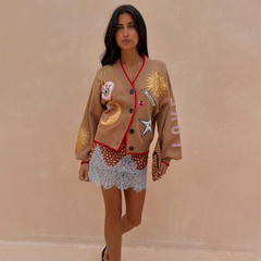 Camel Mystical Cardigan