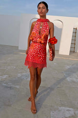 Coral Fawn Poppy Mini Maeva Skirt