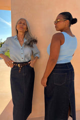 Denim Pencil Skirt