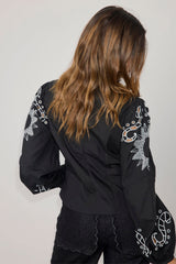 Black Enchanted Lillie Top