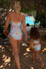 Girl's Starburst Crop Bikini Set