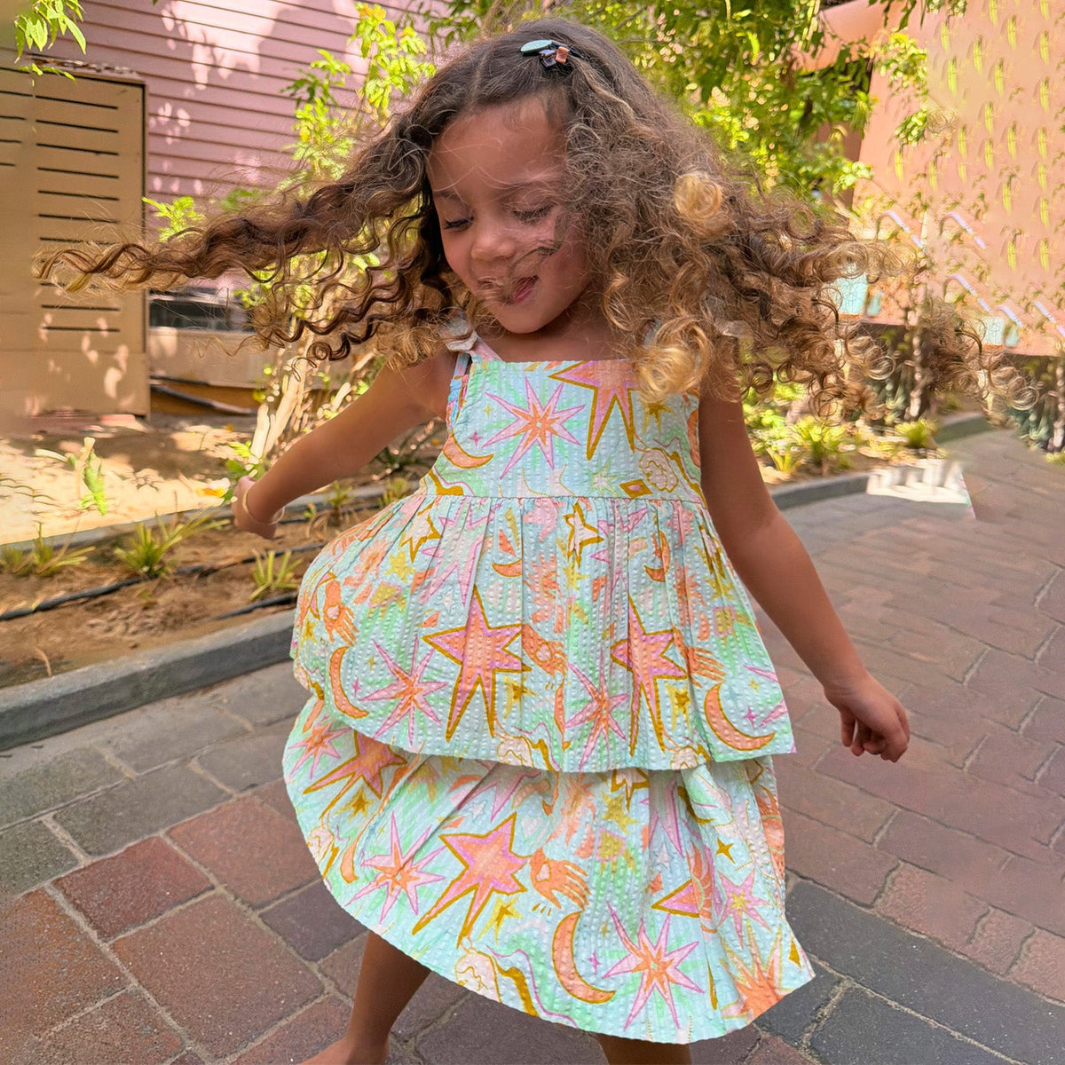 Girl's Starburst Skirt Co-ord Set